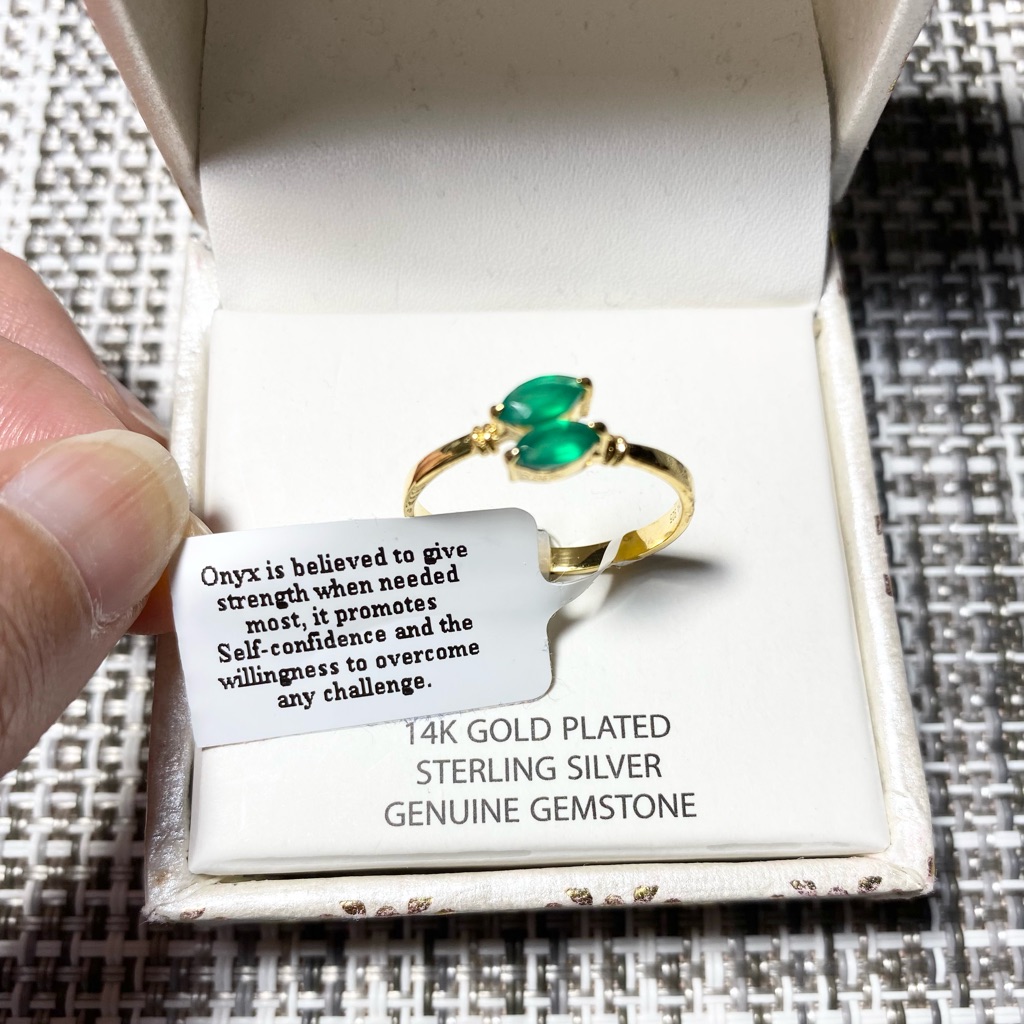 Brand New Shivam 14k Gold Plated & Sterling Silver Ring Size 9 Box Included